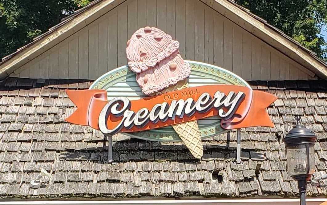 Old Mill Creamery sign